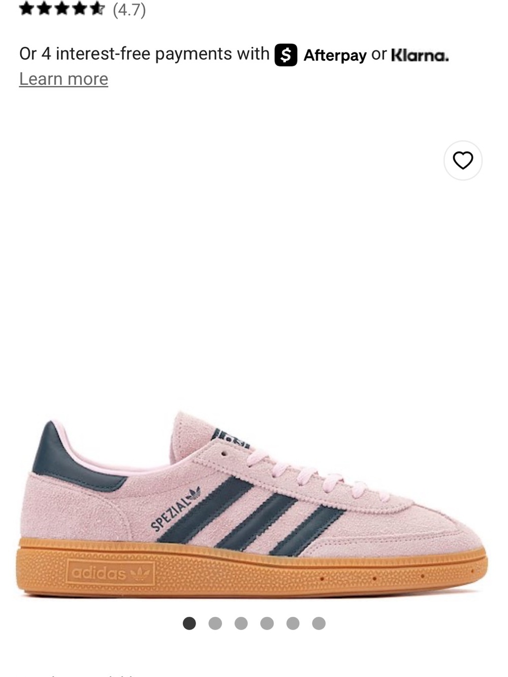 adidas Pink Suede Spezial Sneakers with Navy Stripes and Gum Sole